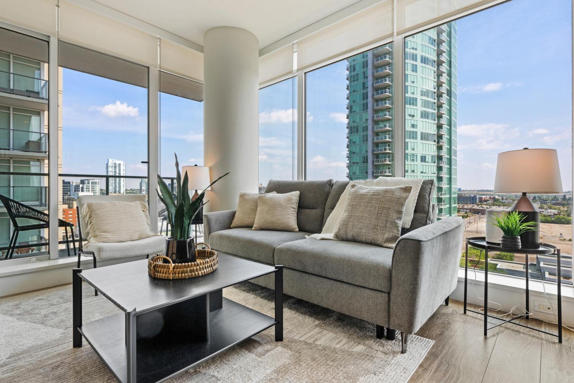 Modern Suite Calgary Downtown 5 Min Walk Stampede Zewnętrze zdjęcie